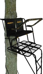 Best 2-man climbing treestand for the money is the muddy partner tree stand