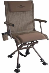 Best blind hunting chair for your back is the Black Sierra Nitro Pro XL Chair