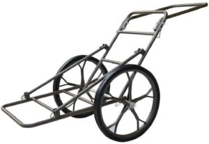 Best game cart on the market is the JDM auto lights folding deer cart game hauler